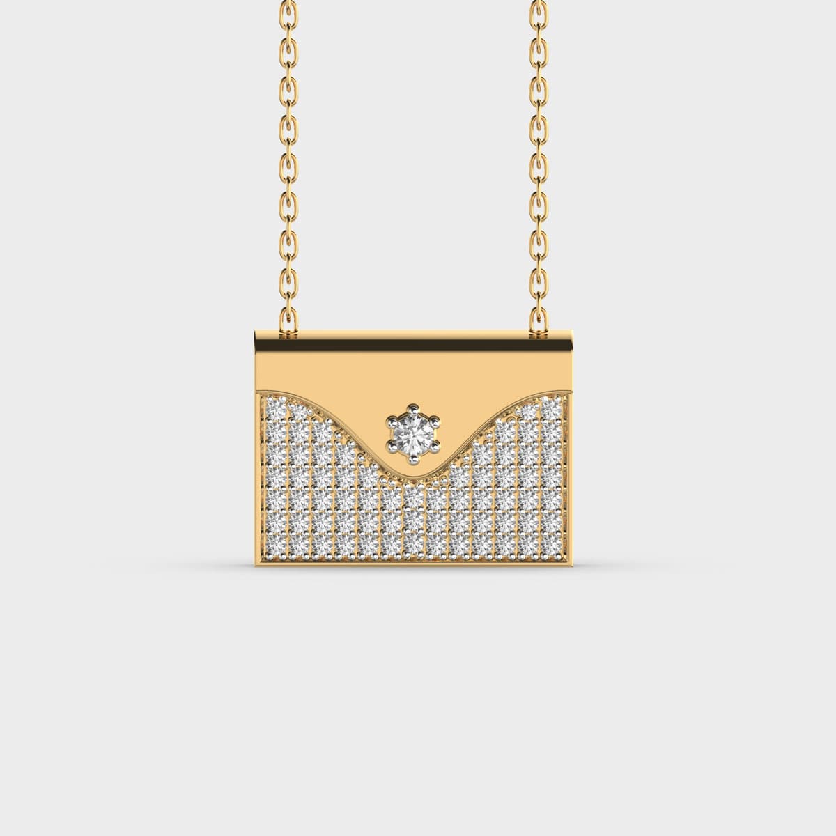 Special Message For You Engraveable Diamond Necklace