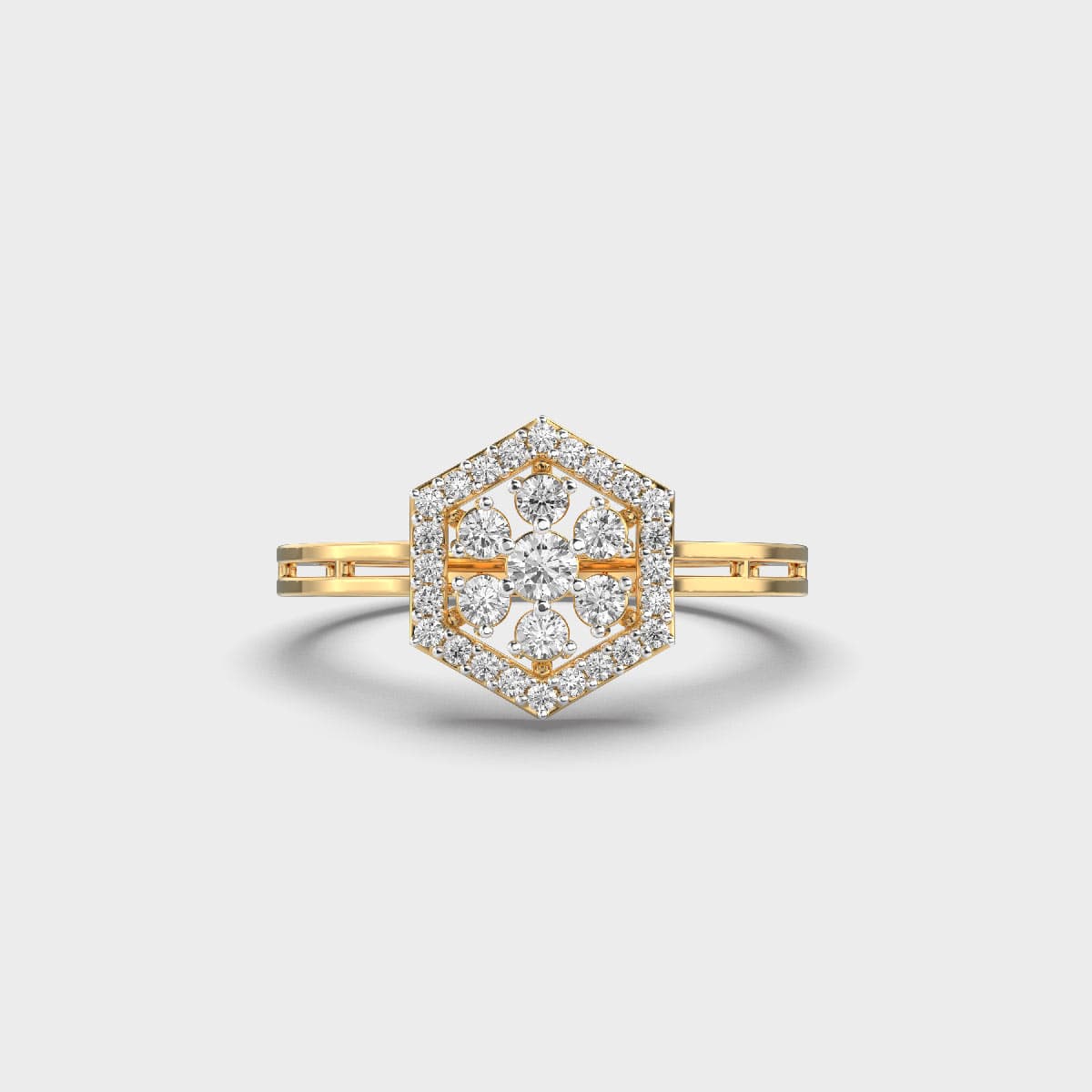 Webbed In Love Diamond Ring