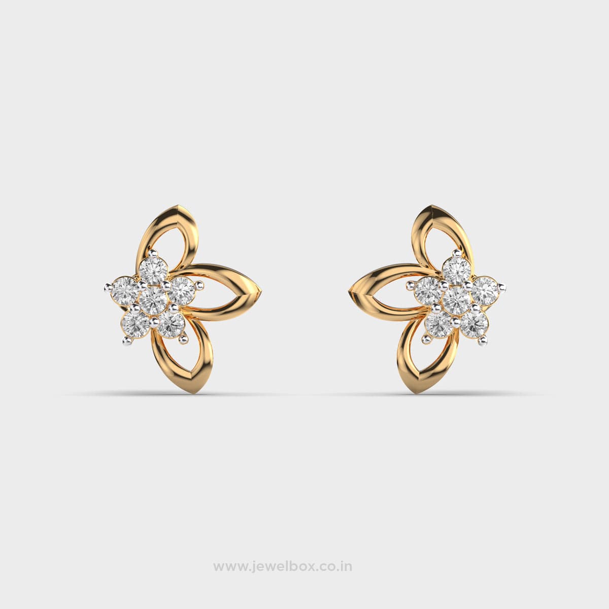 Diamond Petal Studs