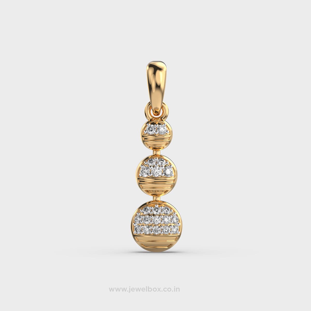 Triple Disc Diamond Pendant