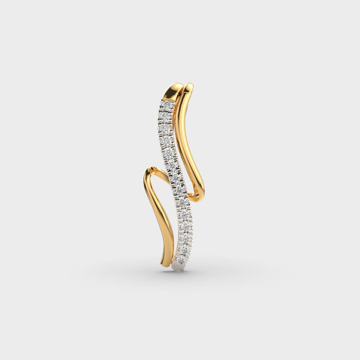 Twirl Diamond Pendant Without Chain