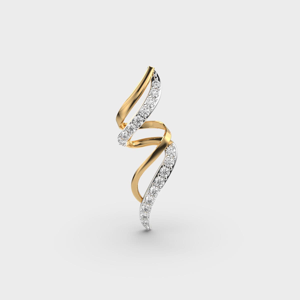 Spinny Twirl Lovely Diamond Pendant without Chain