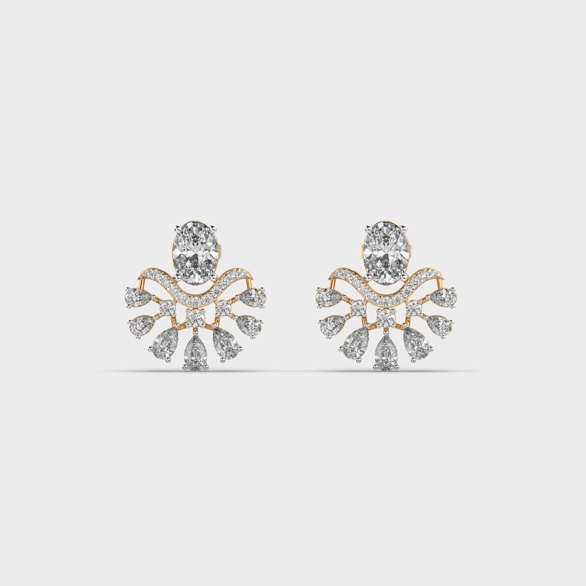 Princess Bride Diamond Cluster Earstuds