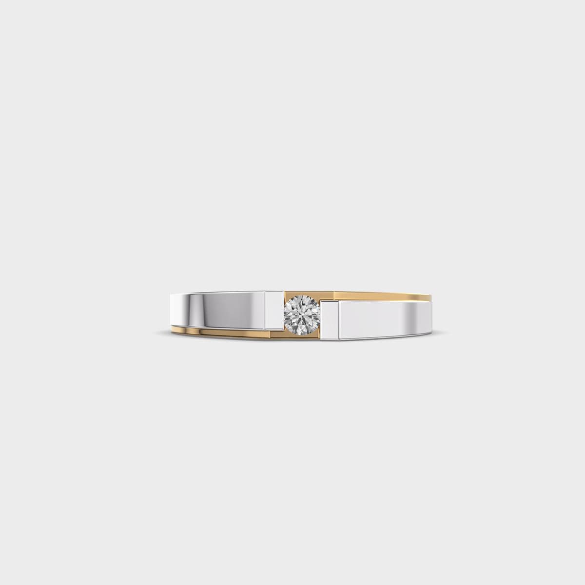 Band Of Valour Dual Tone Diamond Ring