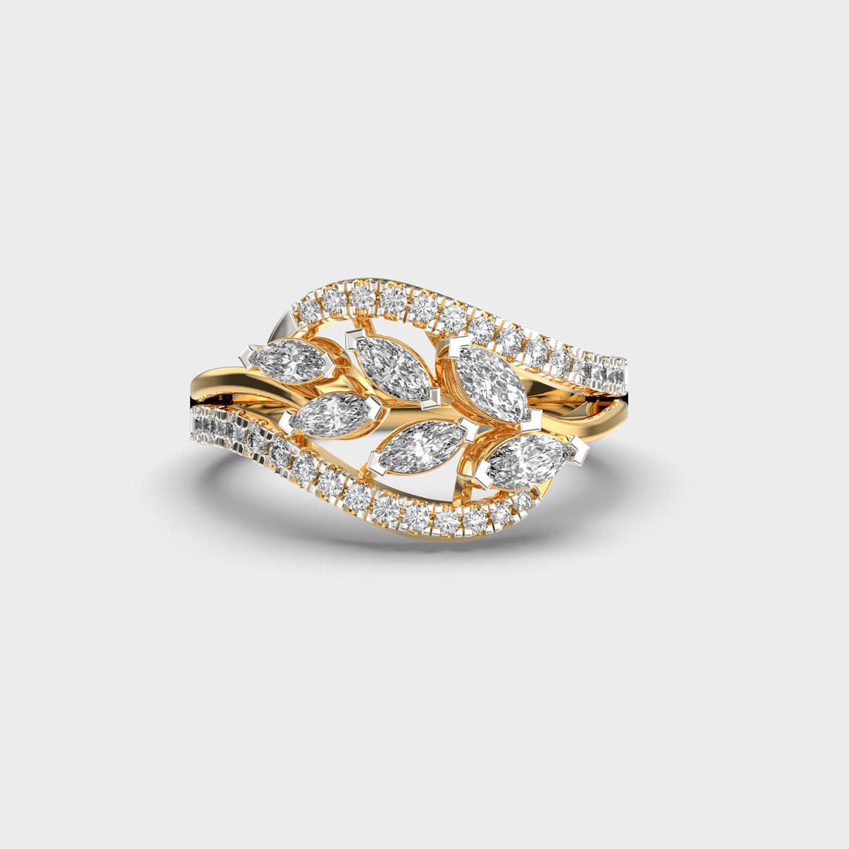 Ivy Vine Cocktail Diamond Ring