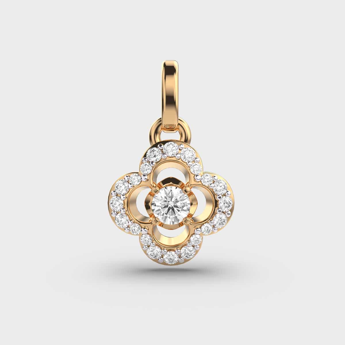 Floral Diamond Pendant