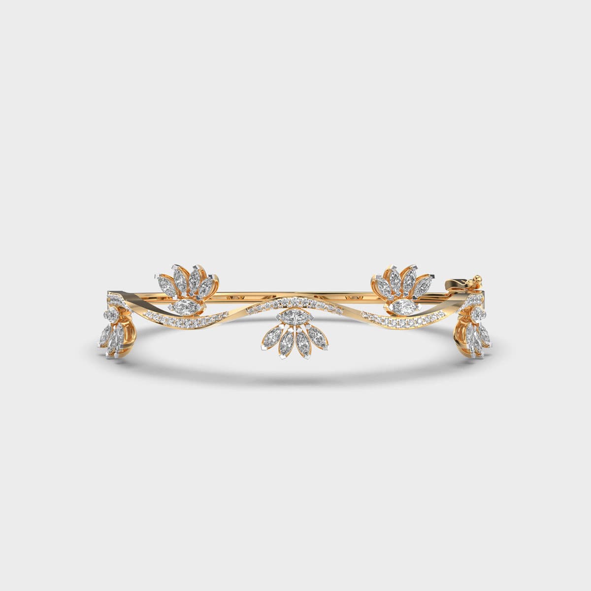 Small Lilly Diamond Bangle