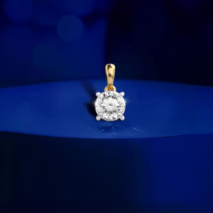 Serenelle Padma Cut Diamond Solitaire Pendant (Without Chain)