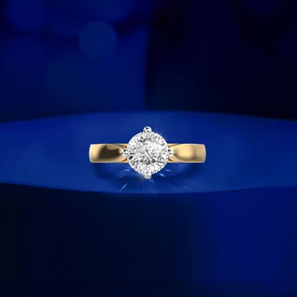 Infinite Light Padma Cut Solitaire Diamond Ring