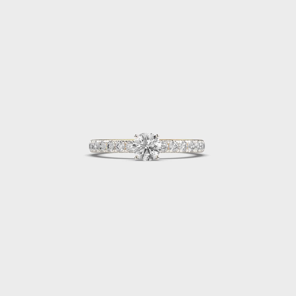 French Pave Diamond Setting Ring