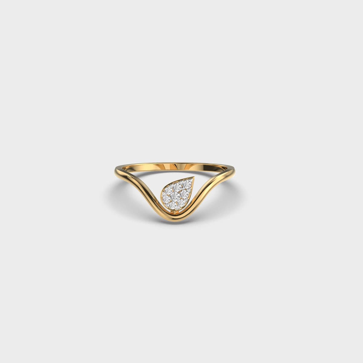 Leaf Of Spring Diamond Ring