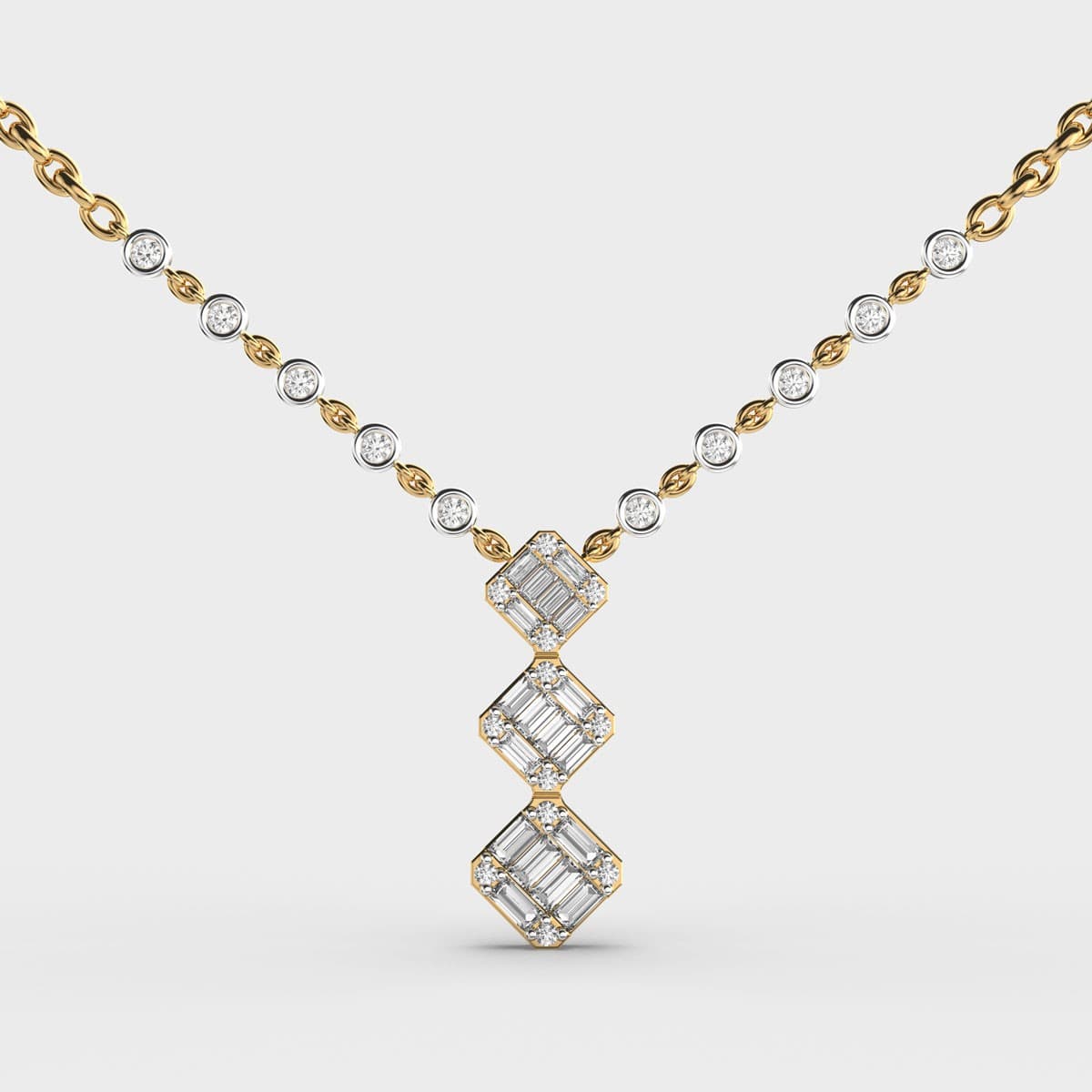 Regal Annabette Dual Diamond Necklace