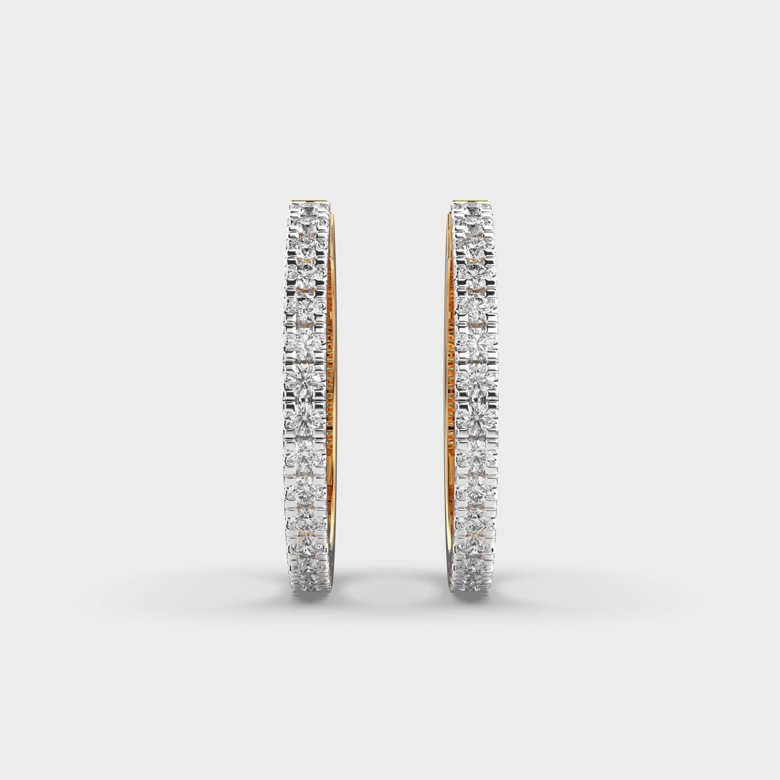 Everlasting Circle Diamond Hoops
