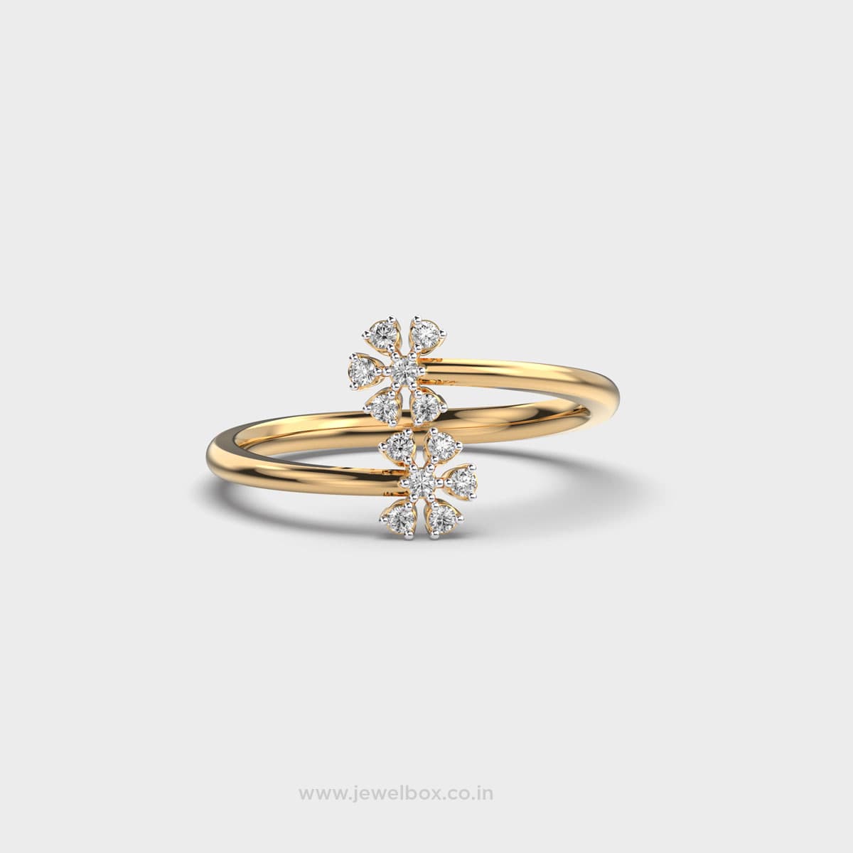 Floral Dual Ring