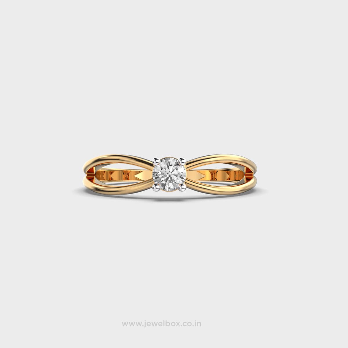 Bow Tie Solitaire Ring