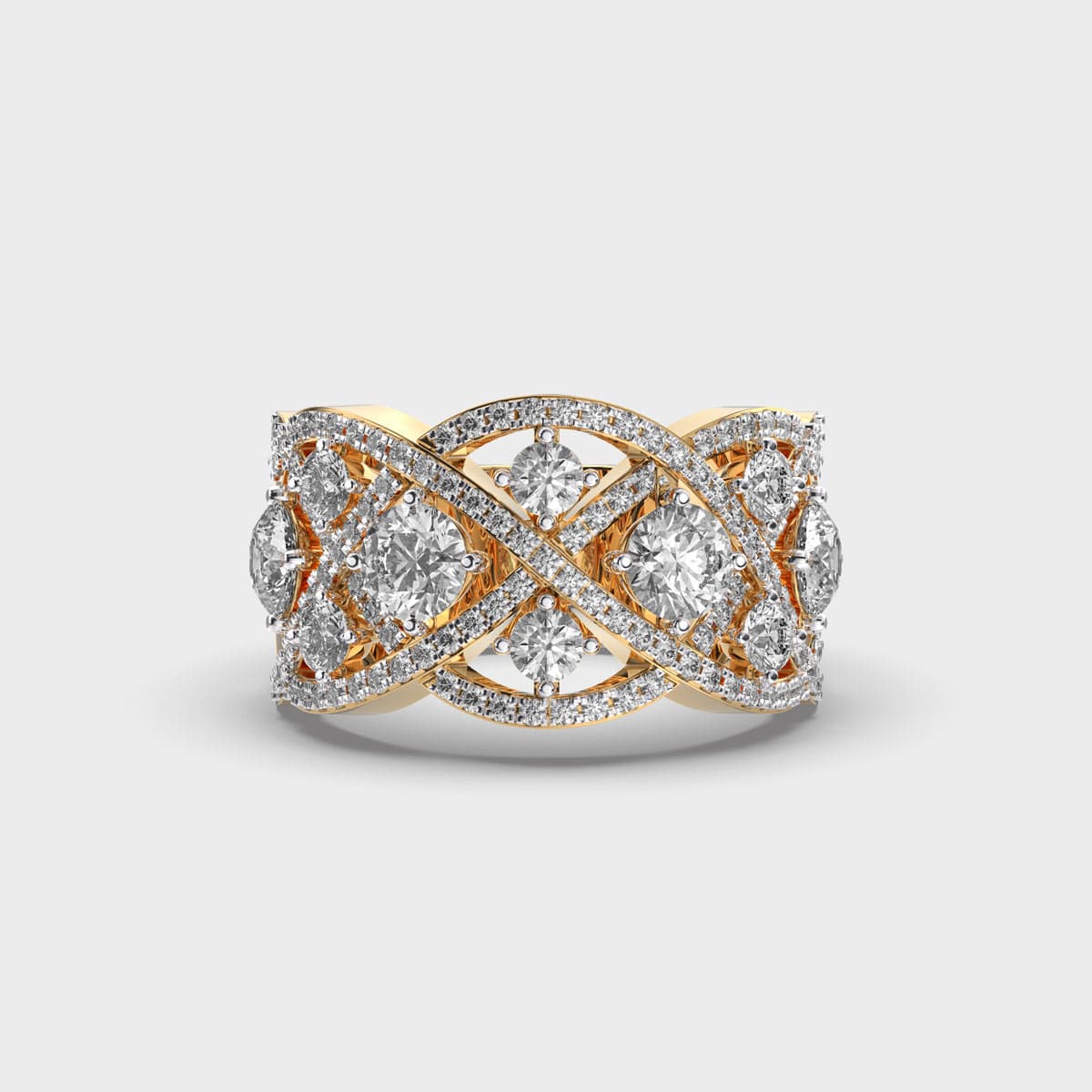 Blissful Elegance Diamond Cocktail Ring