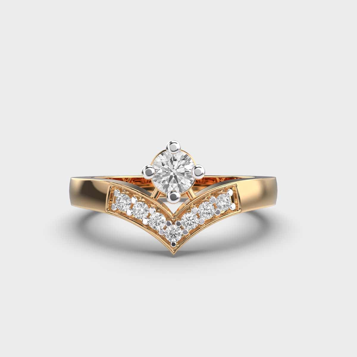 Vanki With A Crown Diamond Ring