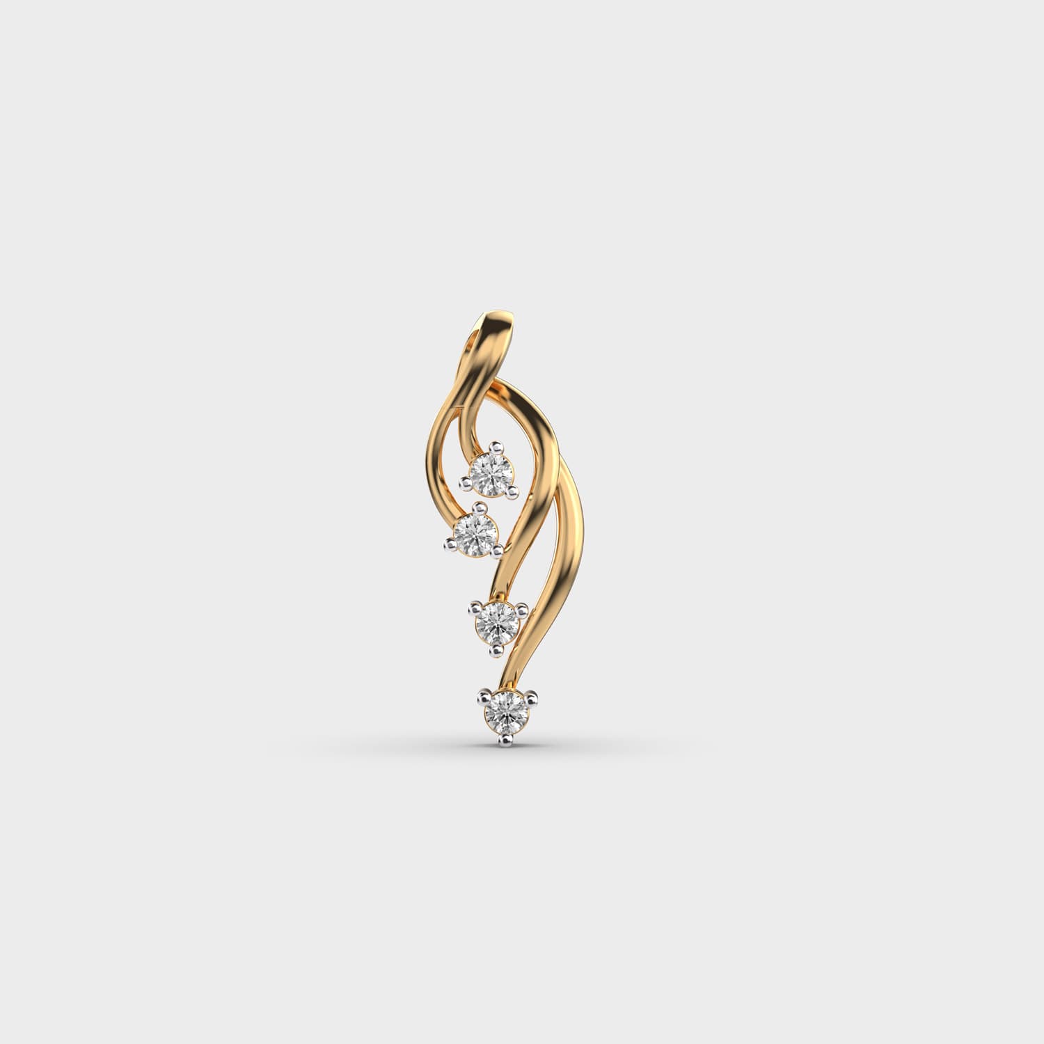 Twist Diamond Pendant