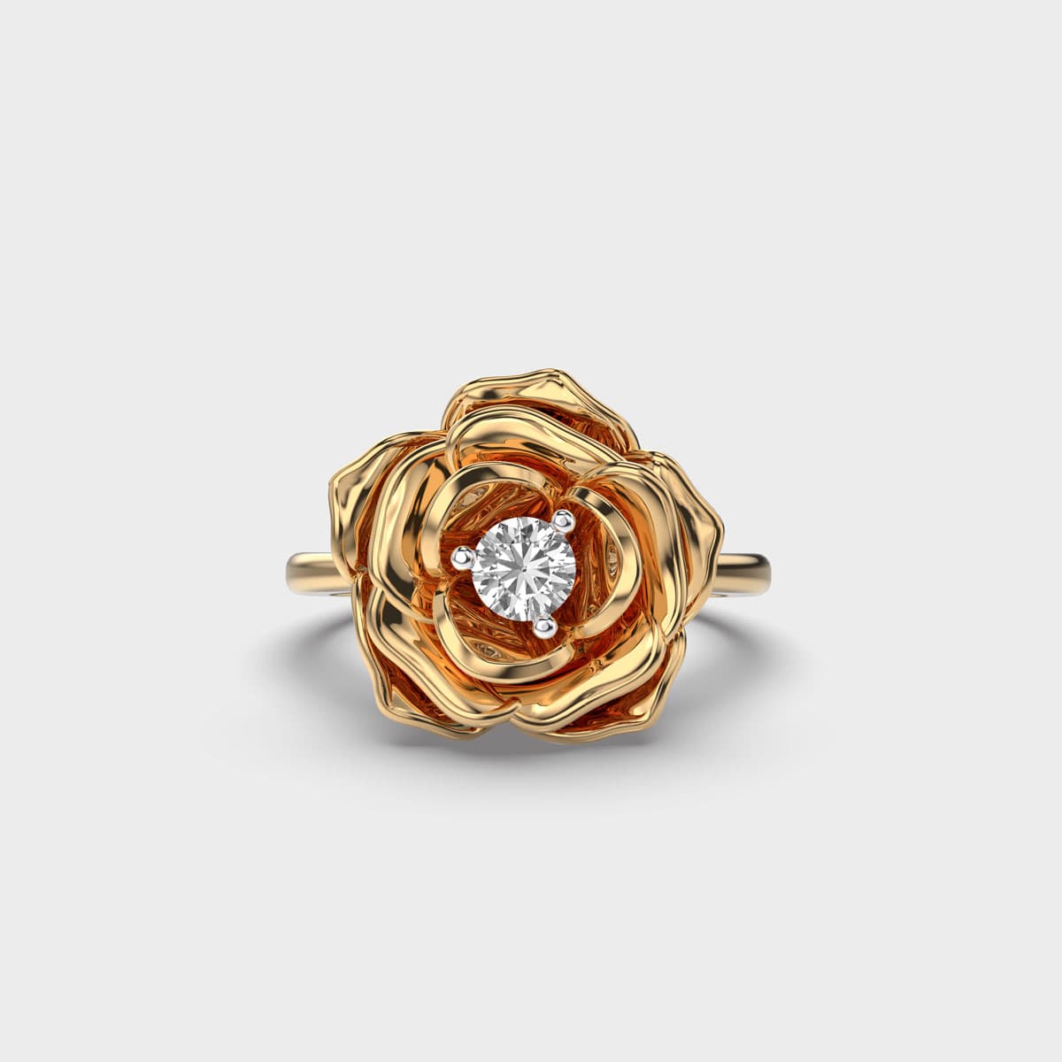 Regal Rose Diamond Ring