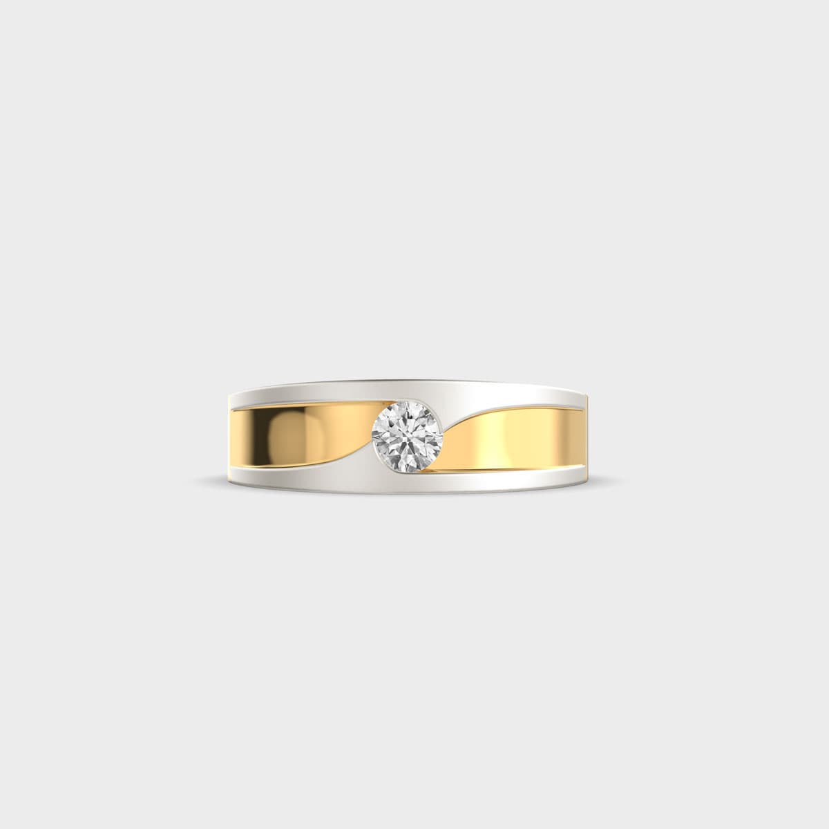 Twin Hue Diamond Band For Men