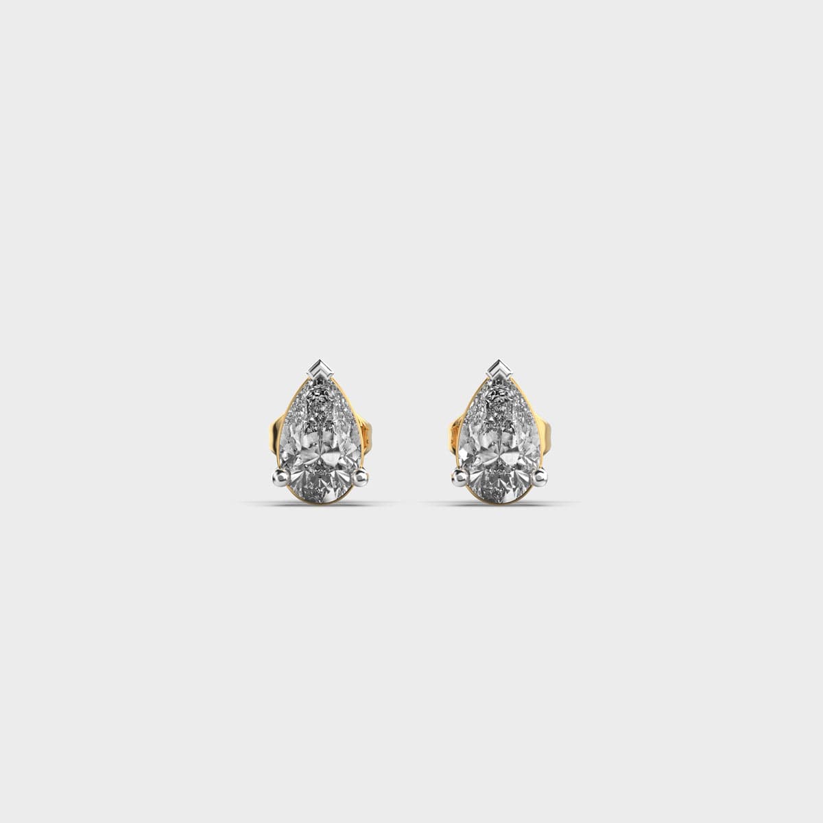 2 Carat Classic Pear Studs