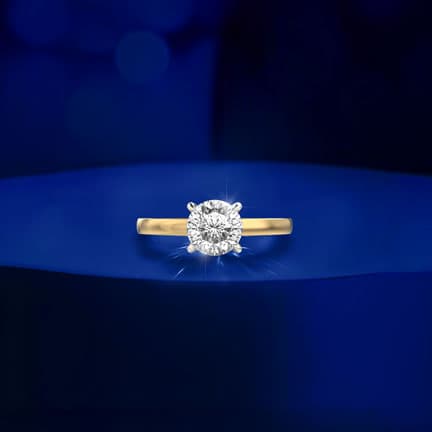 Serene Glow Padma Cut Diamond Ring