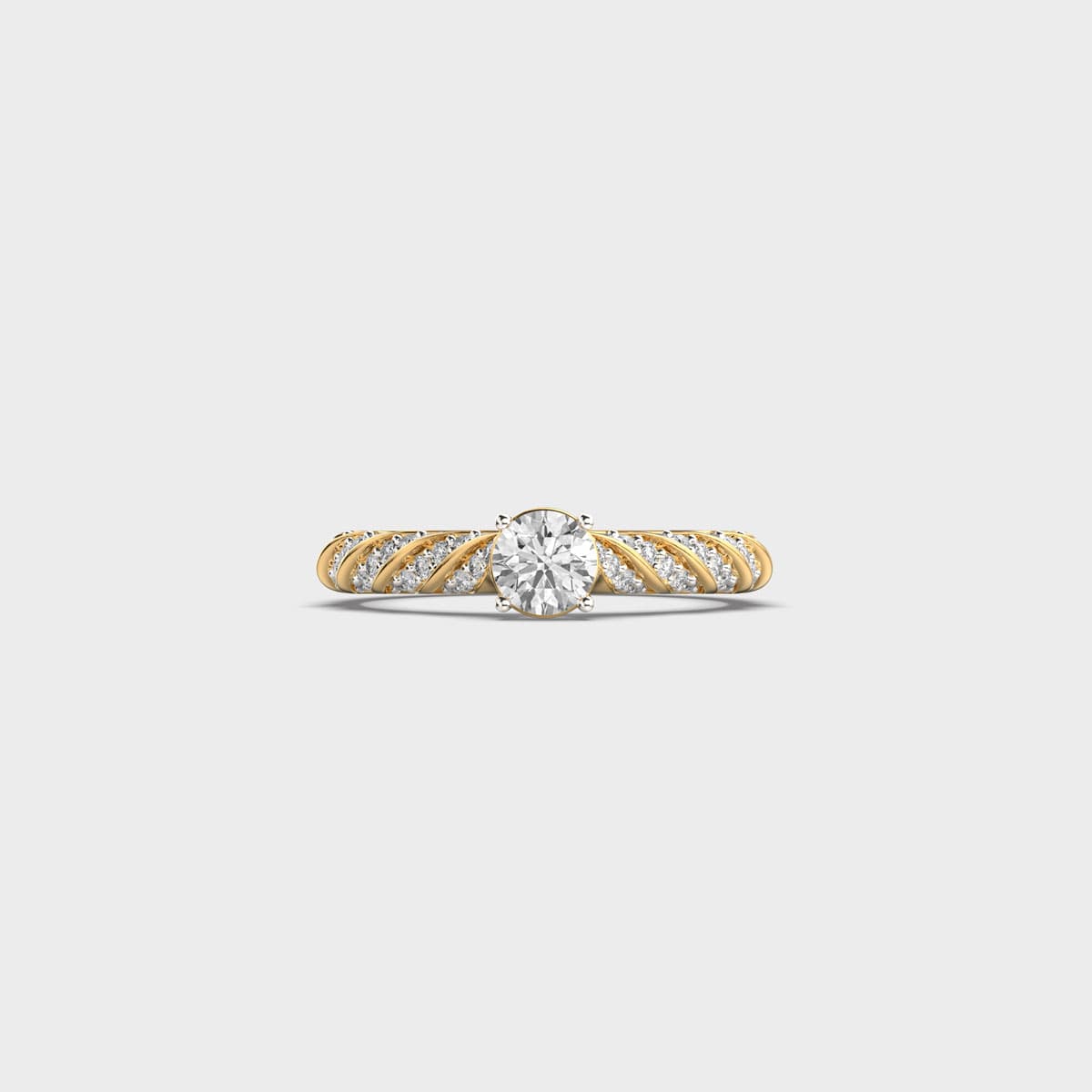 Blissful Love Round Diamond Ring