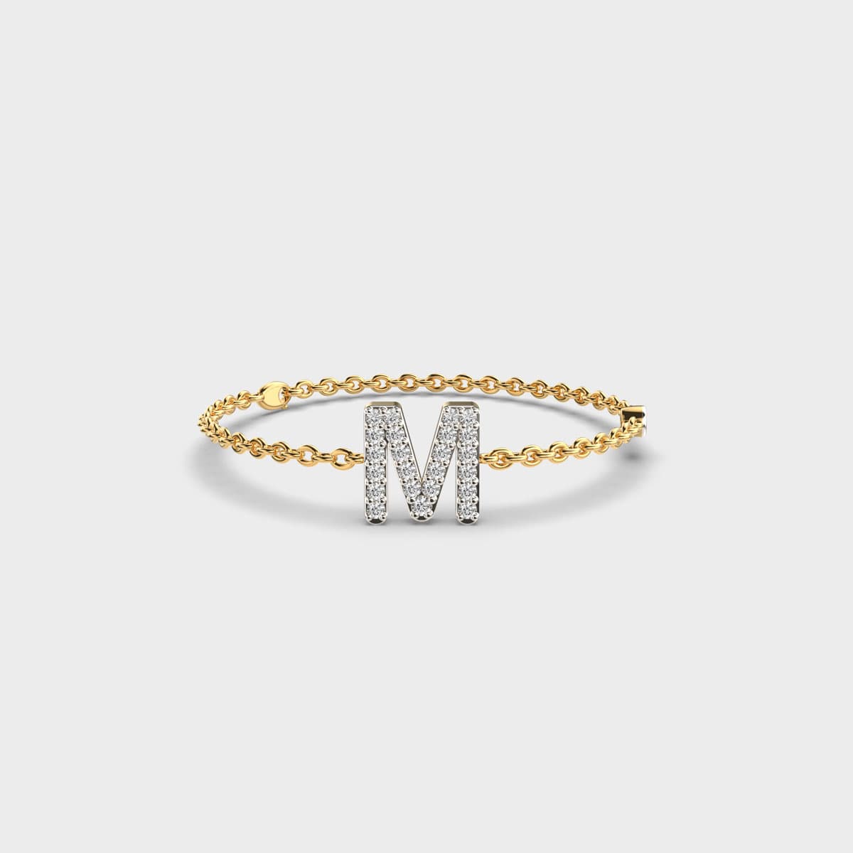 Mesmerising M Initial Bracelet