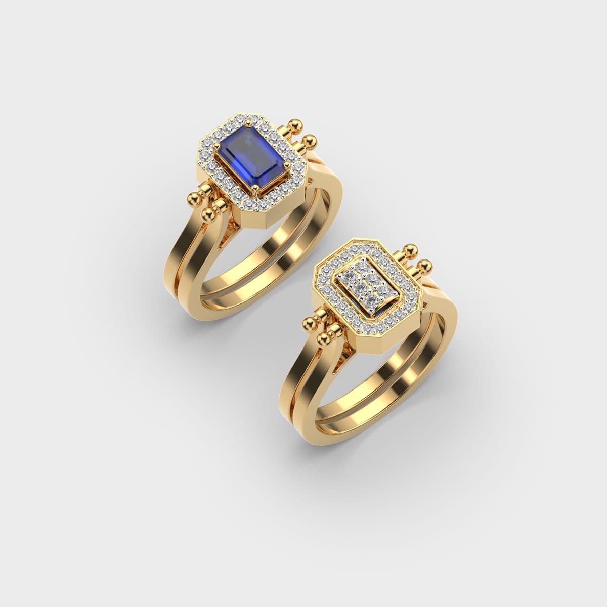 Merry Blue Reversible Ring