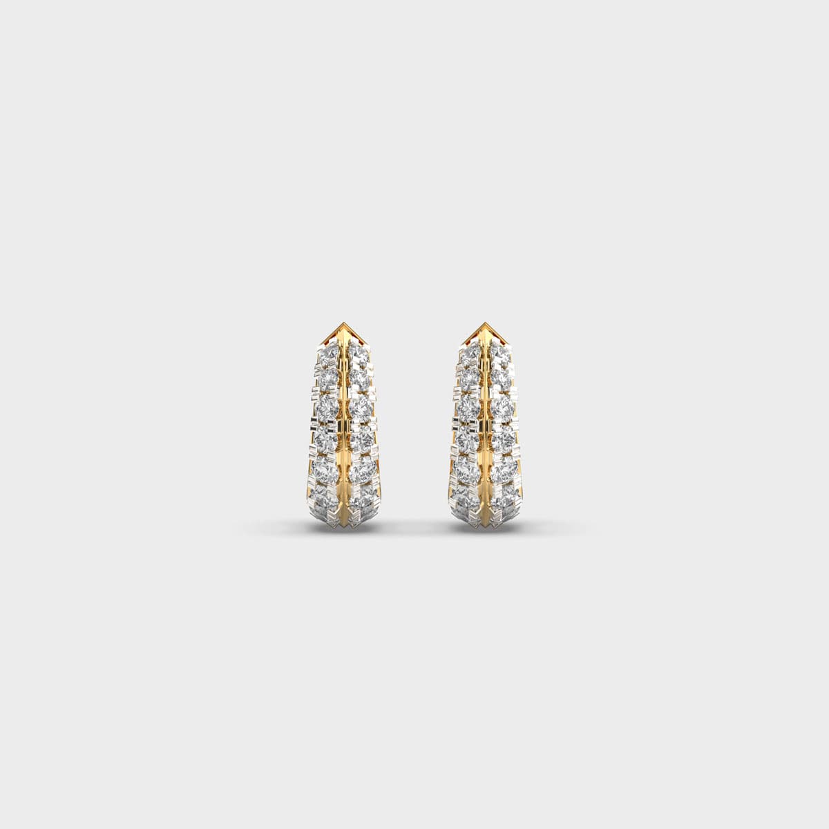 Dainty Dalhia Diamond Earrings