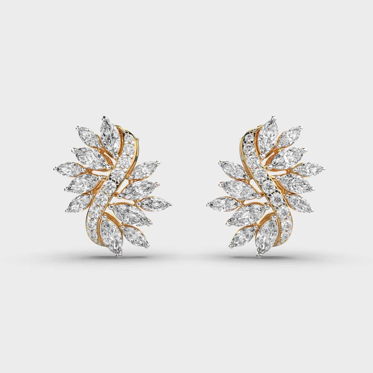 Buoyant Bunch Diamond Earstuds