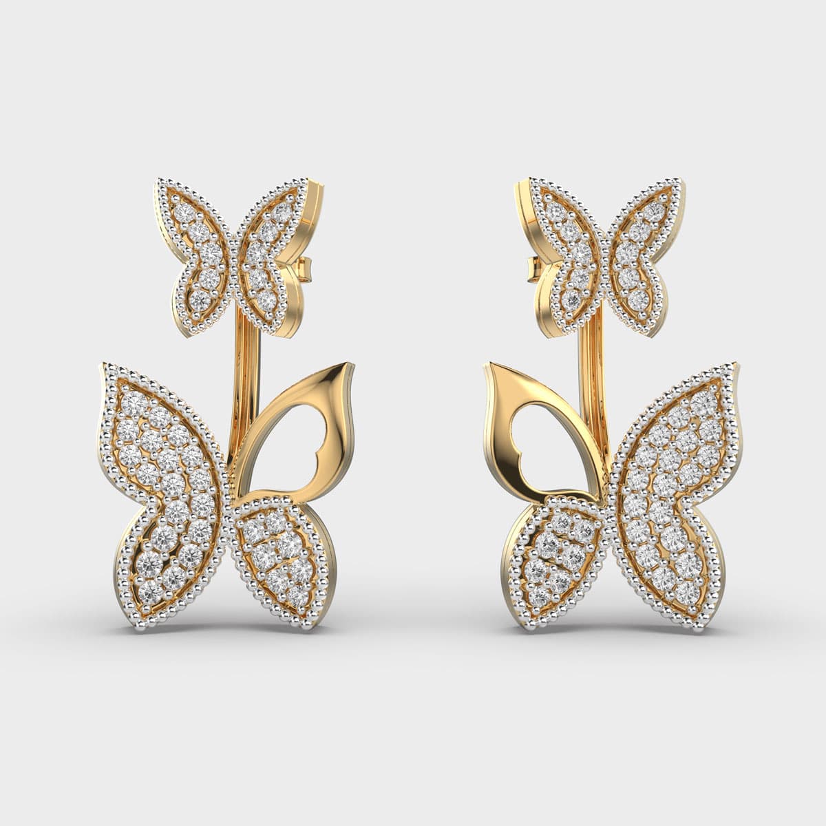 Mariposa Social Butterfly Diamond Earrings