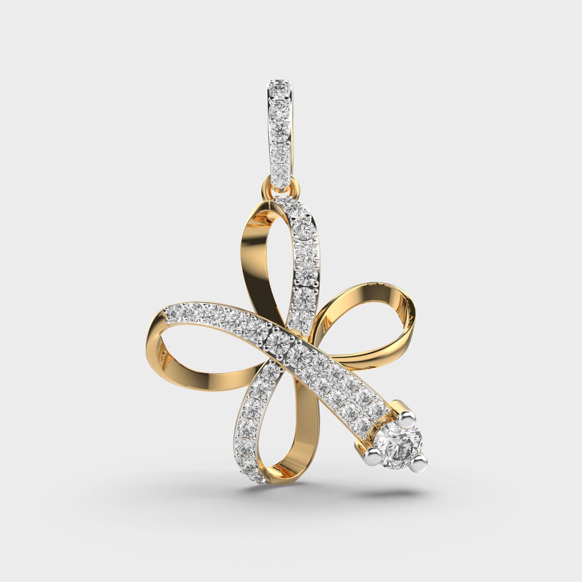 Megle Loop Diamond Pendant (Without Chain)