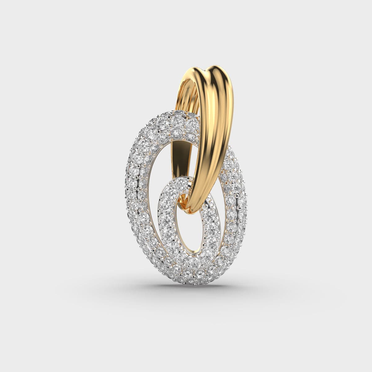 Beauty Beholder Diamond-Encrusted Pendant (Without Chain)