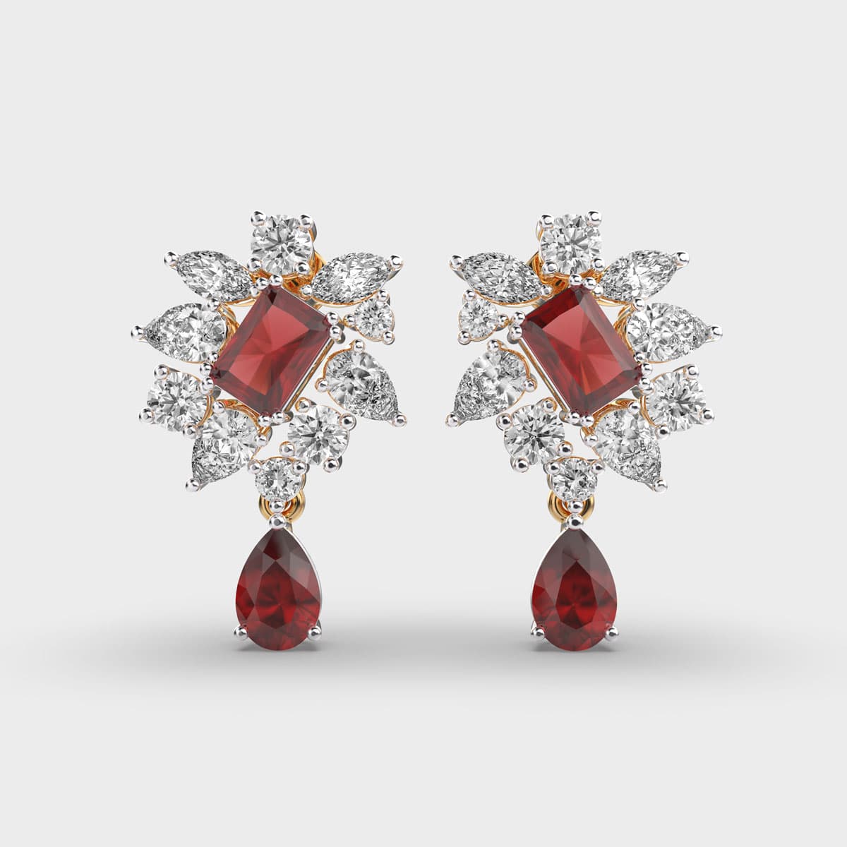 Scarlet Marquise Diamond Ear Drops