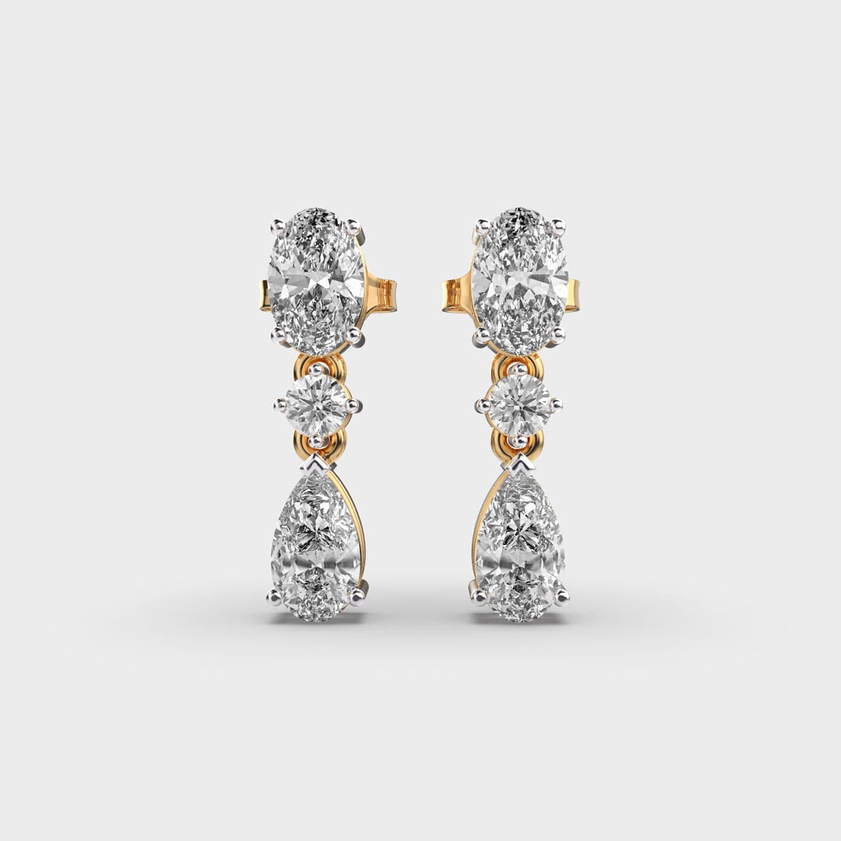 Pear Perfect Diamond Danglers