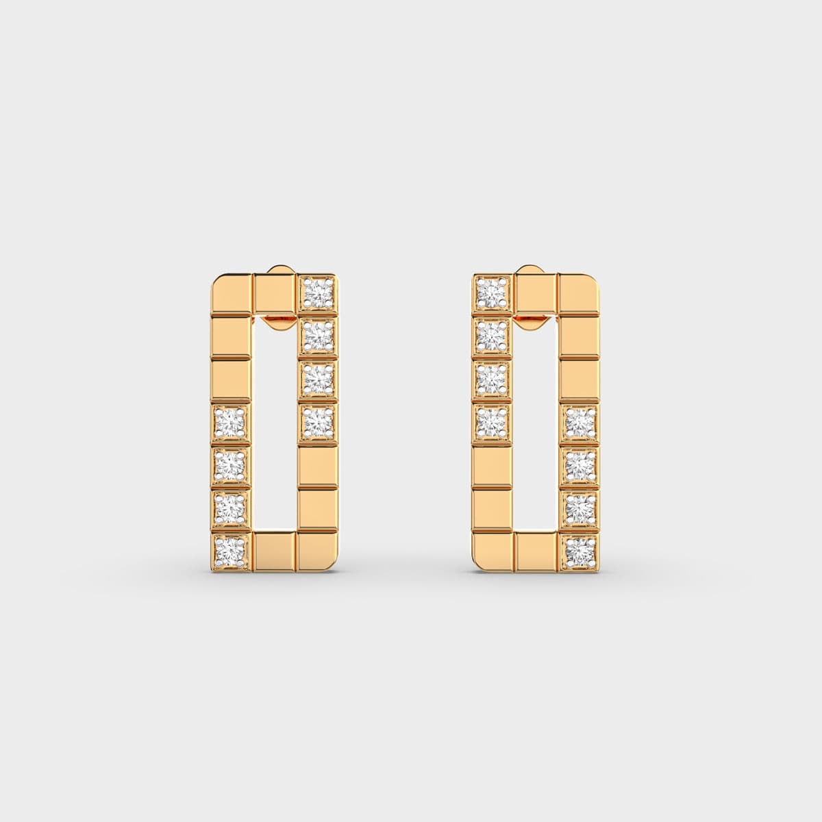 Path Is Paved Diamond Earrings