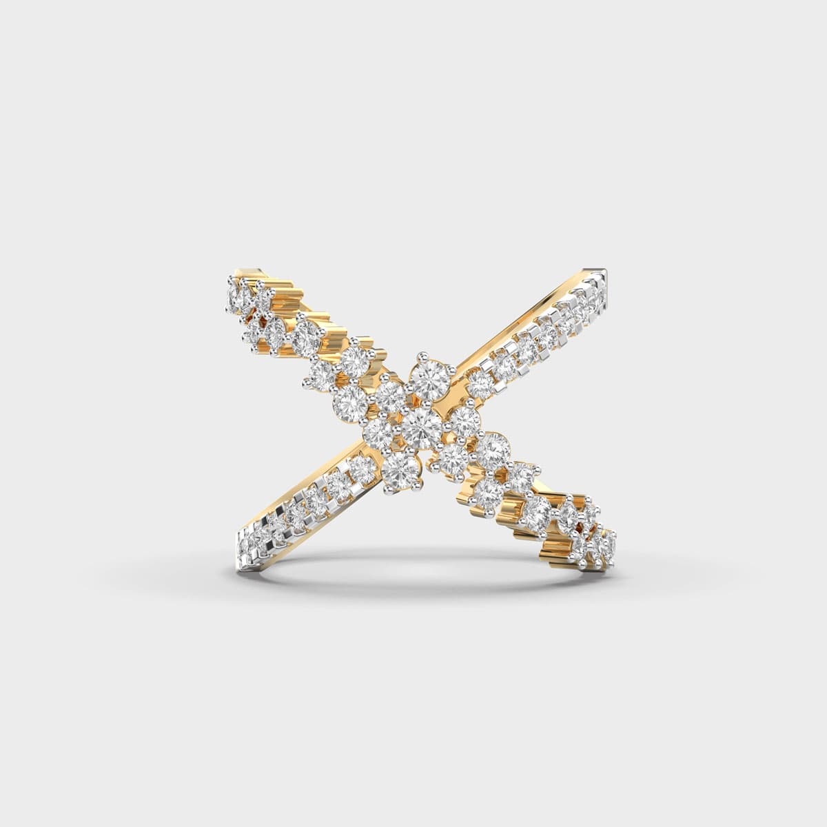 Circle Of Love Criss Cross Diamond Ring