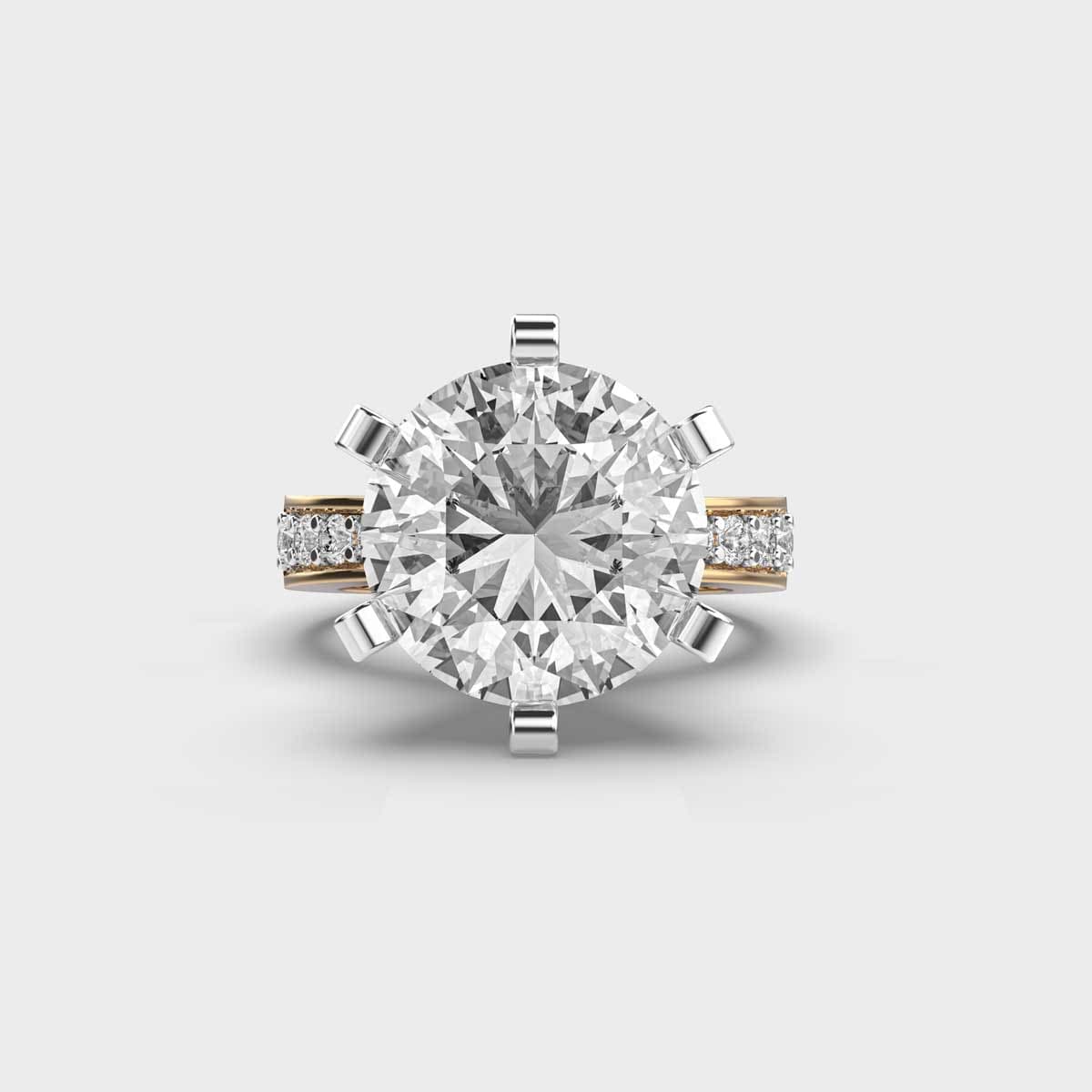 Sacre Coeur Solitaire Diamond Ring