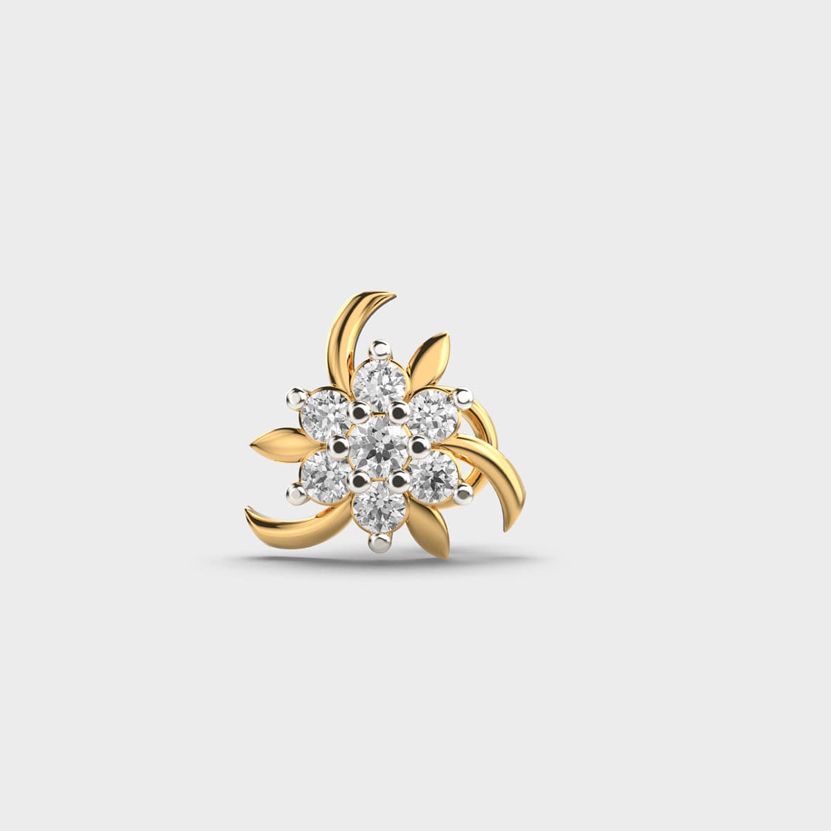 Flare Fanning Posy Diamond Nosepin
