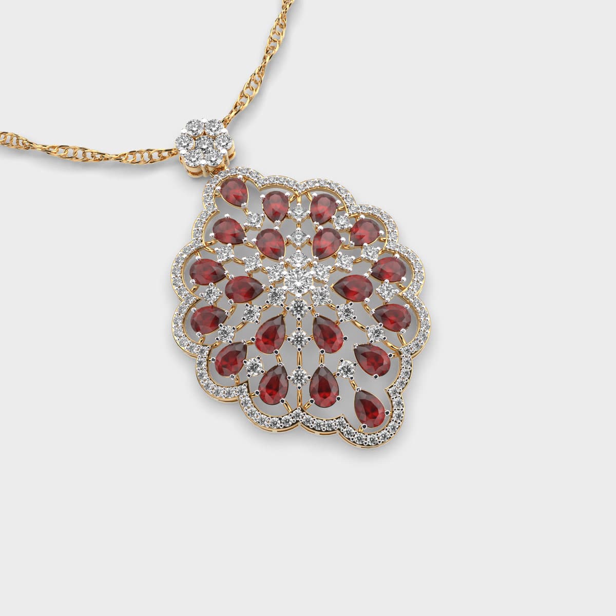 Modern Empress Diamond Pendant (With Chain)