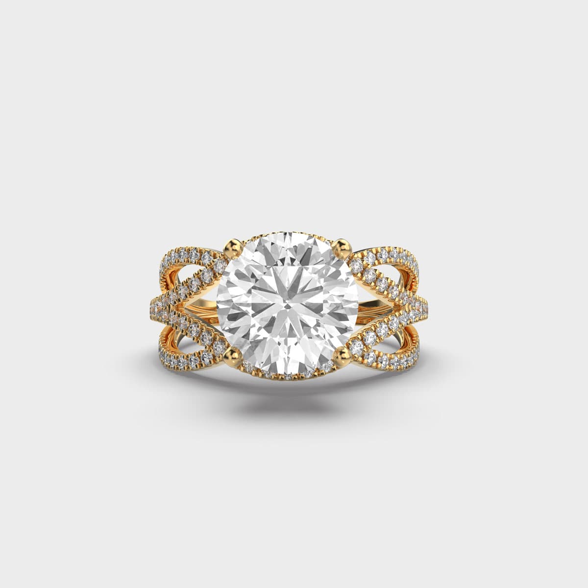 Queen's Solitaire Diamond Ring for Engagement