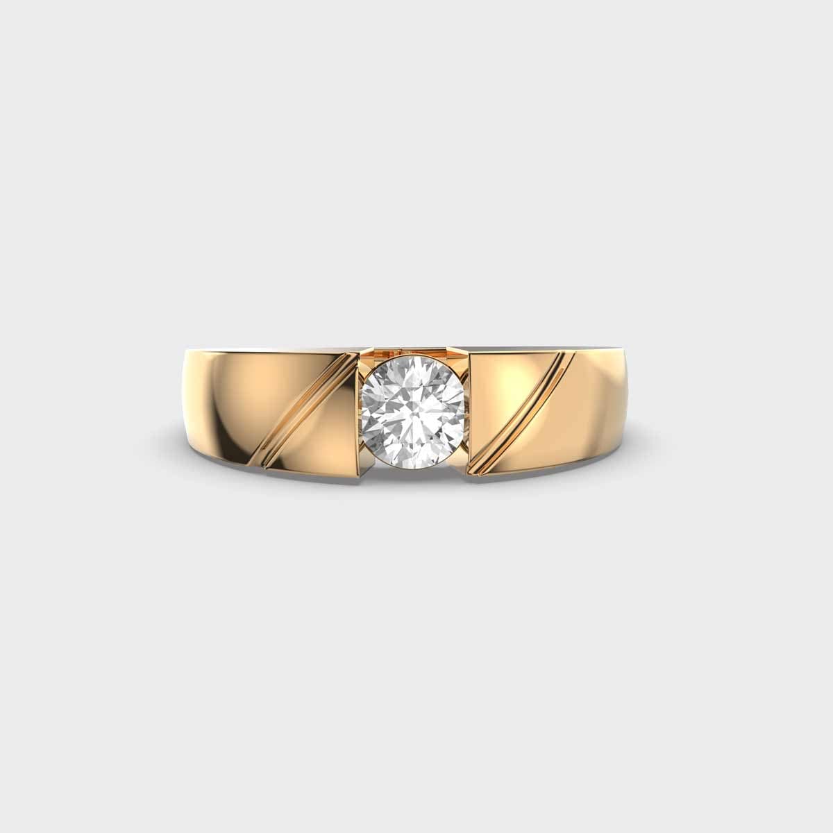 Shining Armour Mens Diamond Band Ring