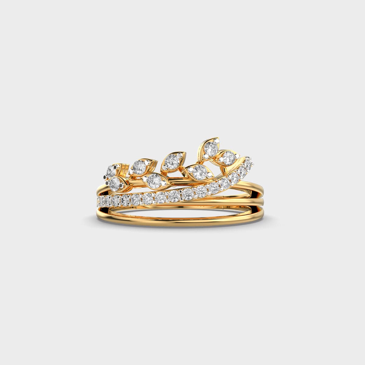 Soft Posy Flower Diamond Ring
