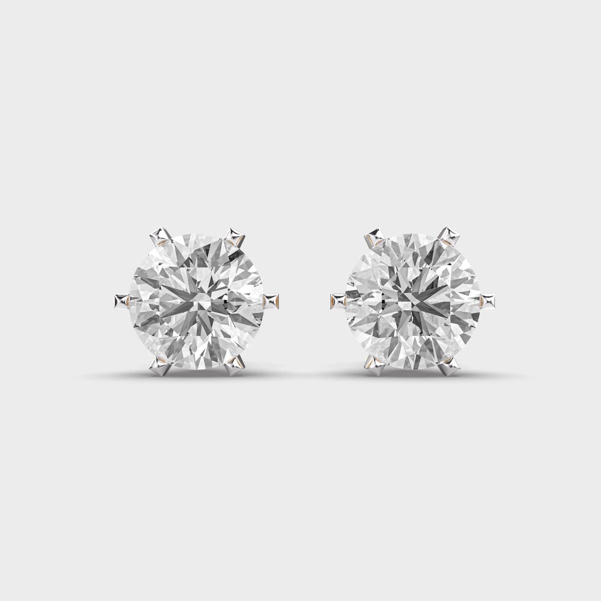 Star Of Evermore Classic Round Diamond Studs