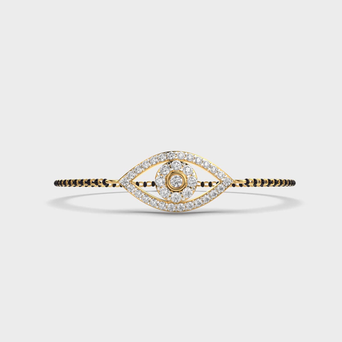 Evil Eye Diamond Mangalsutra Bracelet