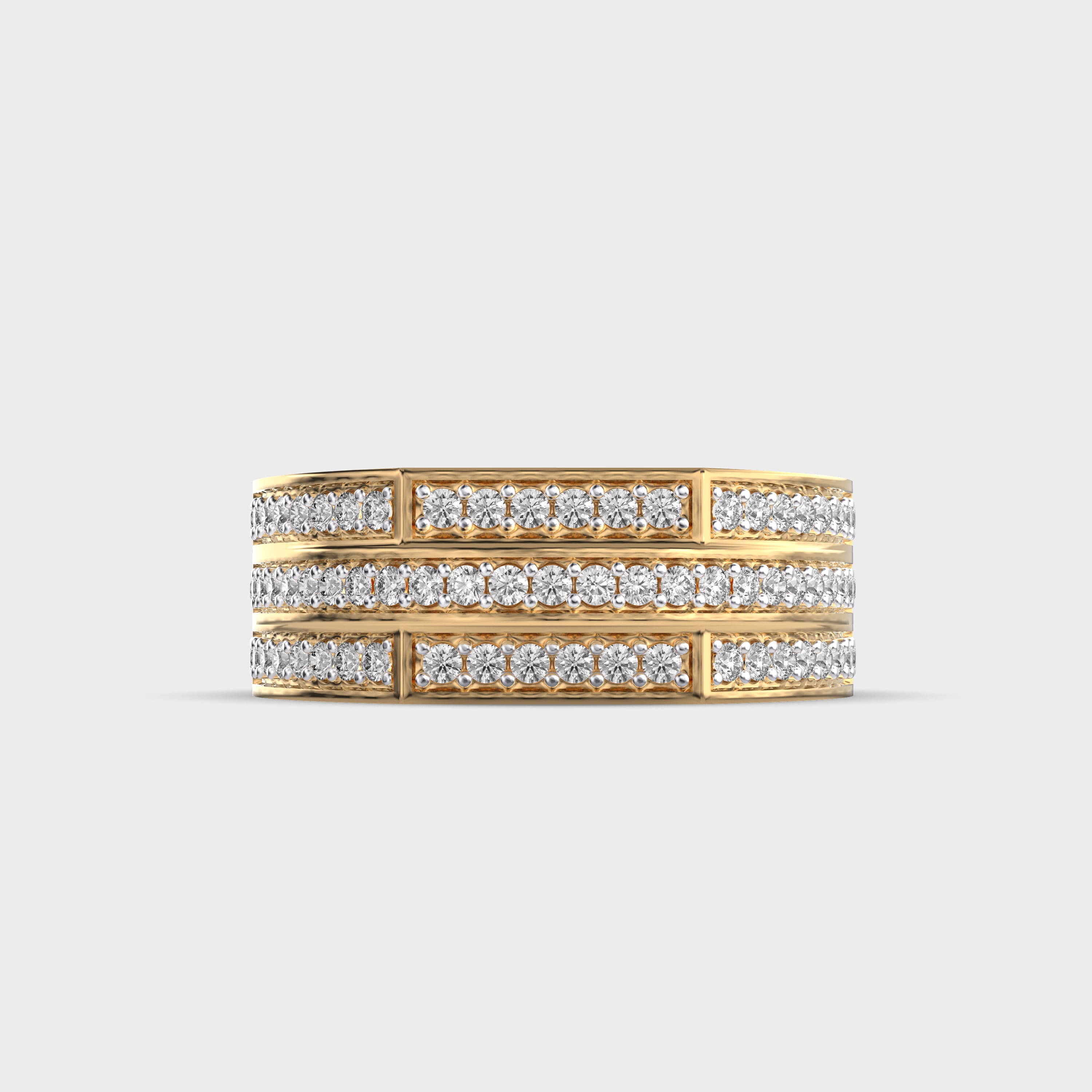 Zen Path Diamond Ring