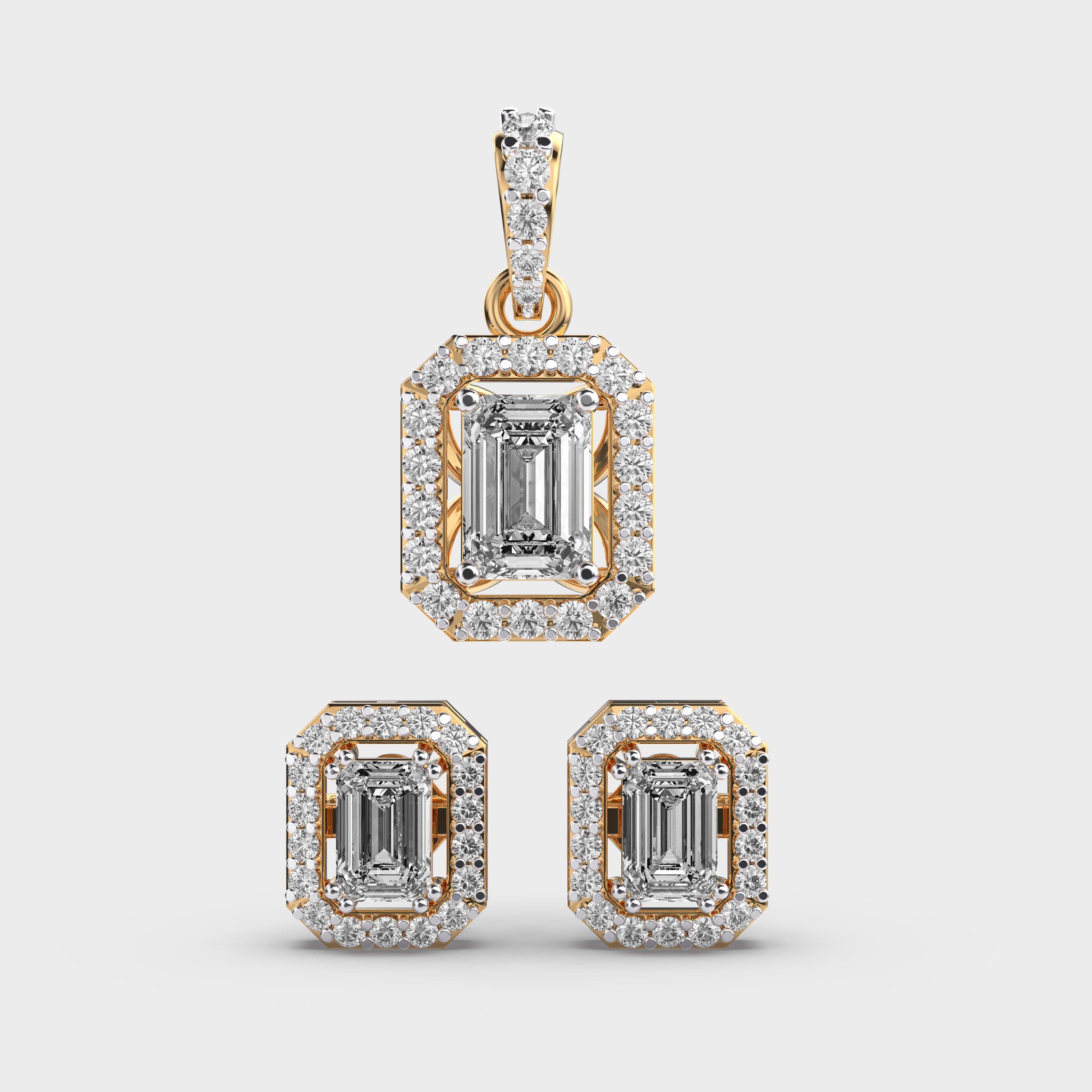 Classique Emerald Diamond Pendant