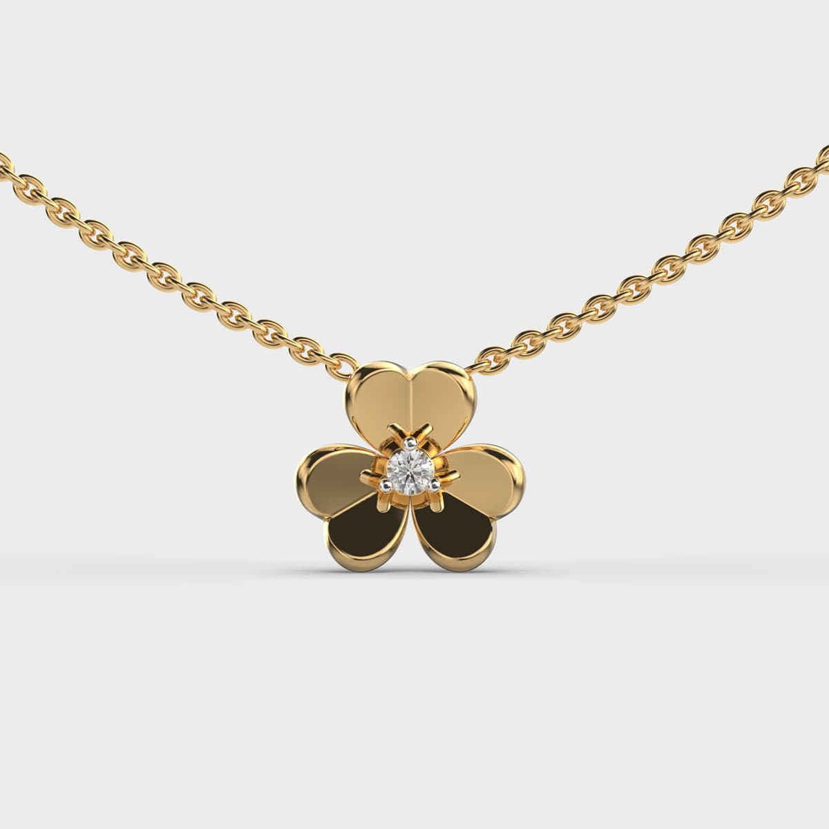 Floral Diamond Pendant