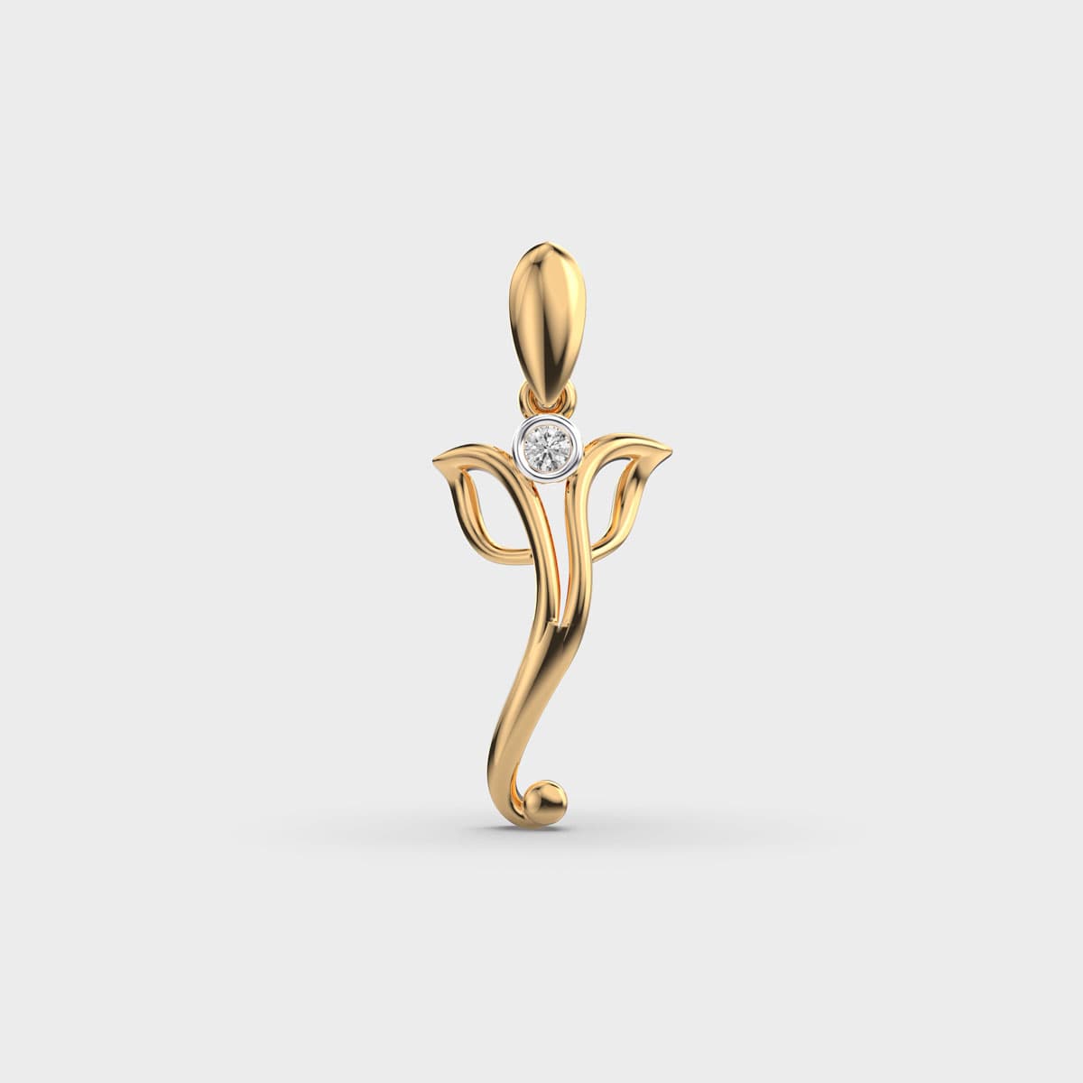 Elegant Gold Religious Pendant
